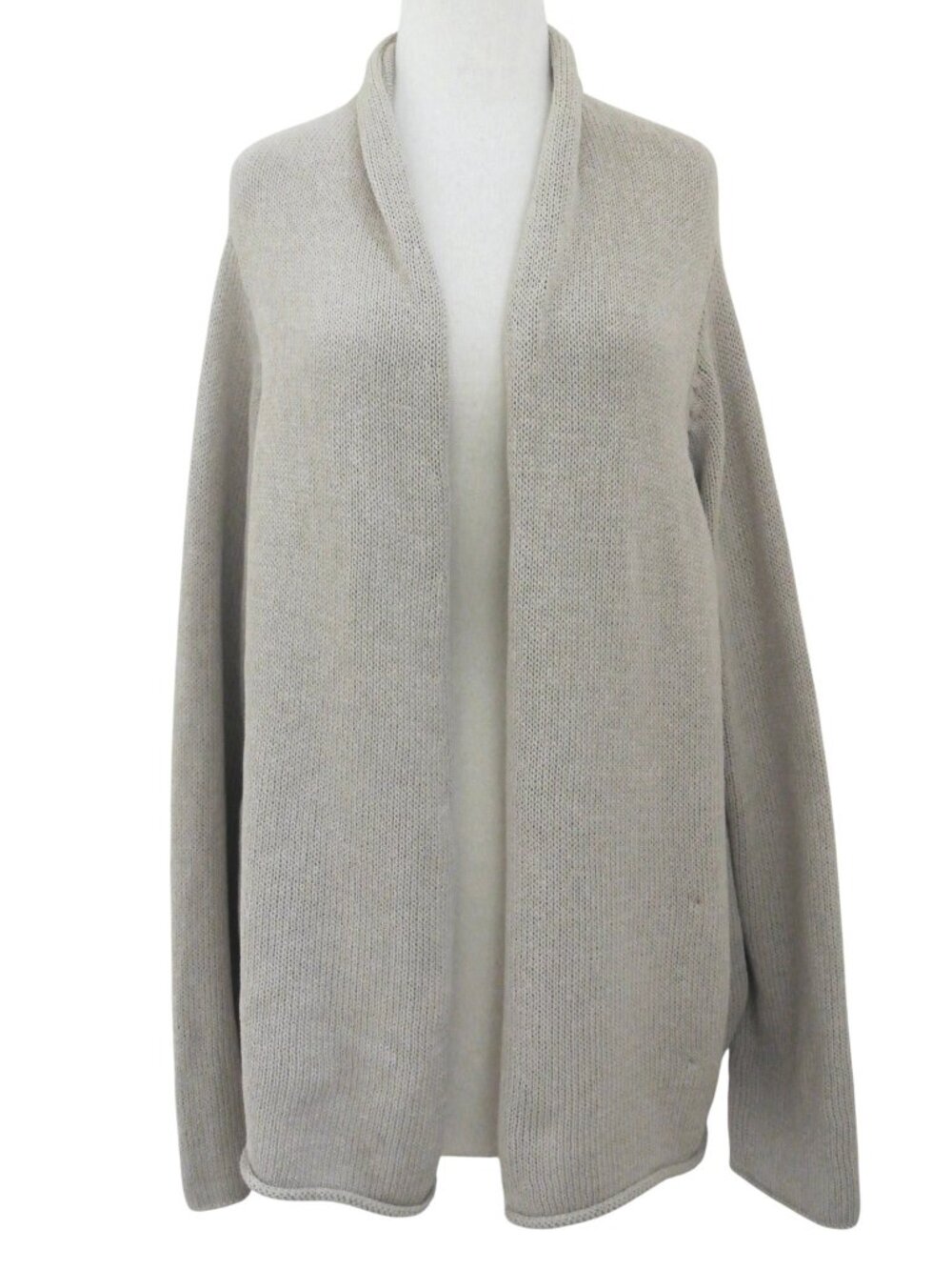 NICOLE FARHI Open front cardigan sweater sz XL cotton linen